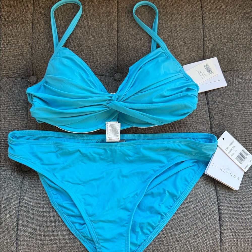 La Blanca Blue Bikini Set